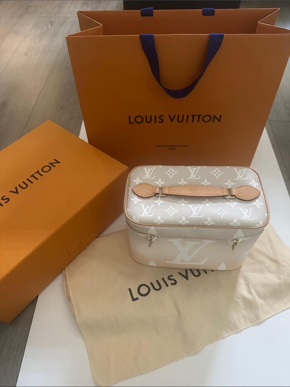 Louis Vuitton Monogram Giant 'By The Pool' Nice BB vanity case,